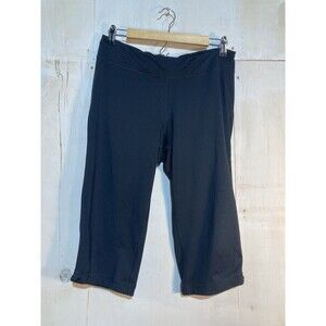 Patagonia Black Crop Leggings Short Pants Athletic Workout Women's Sz M Gorpcore